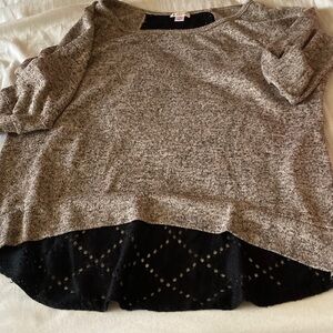 Xhilaration Gray and Black Women's Sweater